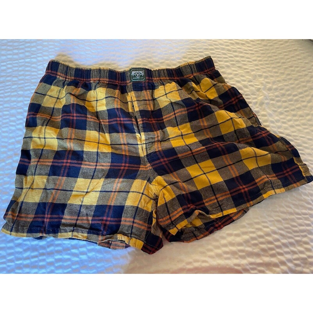 Vintage American Eagle Plaid Shorts  Boxers Length Men’s Sz L